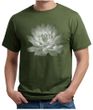 Mens Yoga T-shirt Lotus Flower Organic Shirt