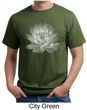 Mens Yoga T-shirt Lotus Flower Organic Shirt