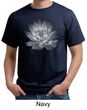 Mens Yoga T-shirt Lotus Flower Organic Shirt