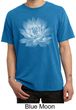 Mens Yoga T-shirt Lotus Flower Pigment Dyed Shirt