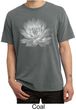 Mens Yoga T-shirt Lotus Flower Pigment Dyed Shirt
