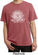 Mens Yoga T-shirt Lotus Flower Pigment Dyed Shirt