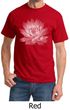 Mens Yoga T-shirt Lotus Flower Shirt