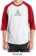 Mens Yoga T-shirt - Lotus Pose Meditation 3/4 Sleeve Raglan Shirt