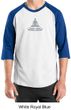 Mens Yoga T-shirt - Lotus Pose Meditation 3/4 Sleeve Raglan Shirt