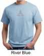 Mens Yoga T-shirt - Lotus Pose Meditation Organic Tee Shirt