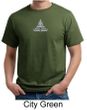 Mens Yoga T-shirt - Lotus Pose Meditation Organic Tee Shirt