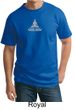 Mens Yoga T-shirt - Lotus Pose Meditation Tall Tee Shirt