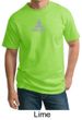 Mens Yoga T-shirt - Lotus Pose Meditation Tall Tee Shirt