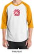 Mens Yoga T-shirt - Muladhara Root Chakra 3/4 Sleeve Raglan Shirt