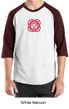 Mens Yoga T-shirt - Muladhara Root Chakra 3/4 Sleeve Raglan Shirt