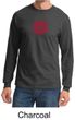 Mens Yoga T-shirt - Muladhara Root Chakra Adult Long Sleeve Shirt