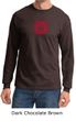 Mens Yoga T-shirt - Muladhara Root Chakra Adult Long Sleeve Shirt