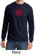 Mens Yoga T-shirt - Muladhara Root Chakra Adult Long Sleeve Shirt
