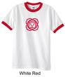 Mens Yoga T-shirt - Muladhara Root Chakra Adult Ringer Shirt