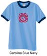 Mens Yoga T-shirt - Muladhara Root Chakra Adult Ringer Shirt