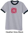 Mens Yoga T-shirt - Muladhara Root Chakra Adult Ringer Shirt