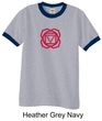 Mens Yoga T-shirt - Muladhara Root Chakra Adult Ringer Shirt