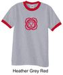 Mens Yoga T-shirt - Muladhara Root Chakra Adult Ringer Shirt