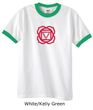 Mens Yoga T-shirt - Muladhara Root Chakra Adult Ringer Shirt