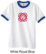 Mens Yoga T-shirt - Muladhara Root Chakra Adult Ringer Shirt