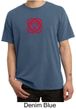 Mens Yoga T-shirt - Muladhara Root Chakra Pigment Dyed Tee Shirt