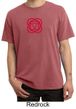 Mens Yoga T-shirt - Muladhara Root Chakra Pigment Dyed Tee Shirt