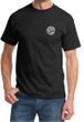 Mens Yoga T-shirt Om Symbol Pocket Print Tee Shirt