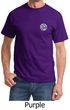 Mens Yoga T-shirt Om Symbol Pocket Print Tee Shirt