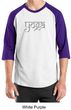 Mens Yoga T-shirt Sanskrit Yoga Text Raglan Shirt