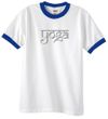 Mens Yoga T-shirt Sanskrit Yoga Text Ringer Shirt