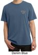 Mens Yoga T-Shirt Super OM Pocket Print Pigment Dyed Tee Shirt