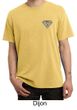 Mens Yoga T-Shirt Super OM Pocket Print Pigment Dyed Tee Shirt