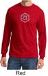 Mens Yoga T-shirt Swadhisthana Chakra Symbol Adult Long Sleeve Shirt