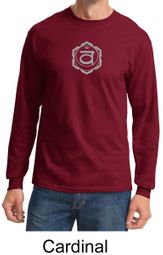 Mens Yoga T-shirt Swadhisthana Chakra Symbol Adult Long Sleeve Shirt Mens Yoga T-shirt Swadhisthana Chakra Symbol Adult Long Sleeve Shirt