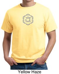 Mens Yoga T-shirt Swadhisthana Chakra Symbol Adult Organic Tee Shirt Mens Yoga T-shirt Swadhisthana Chakra Symbol Adult Organic Tee Shirt