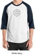Mens Yoga T-shirt Swadhisthana Chakra Symbol Adult Raglan Shirt