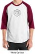 Mens Yoga T-shirt Swadhisthana Chakra Symbol Adult Raglan Shirt