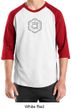 Mens Yoga T-shirt Swadhisthana Chakra Symbol Adult Raglan Shirt