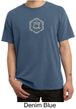 Mens Yoga T-shirt Swadhisthana Chakra Symbol Pigment Dyed Tee Shirt