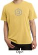 Mens Yoga T-shirt Swadhisthana Chakra Symbol Pigment Dyed Tee Shirt