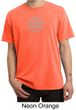Mens Yoga T-shirt Swadhisthana Chakra Symbol Pigment Dyed Tee Shirt