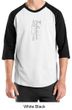 Mens Yoga T-shirt Tadasana Mountain Pose Raglan Shirt