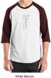 Mens Yoga T-shirt Tadasana Mountain Pose Raglan Shirt