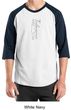 Mens Yoga T-shirt Tadasana Mountain Pose Raglan Shirt