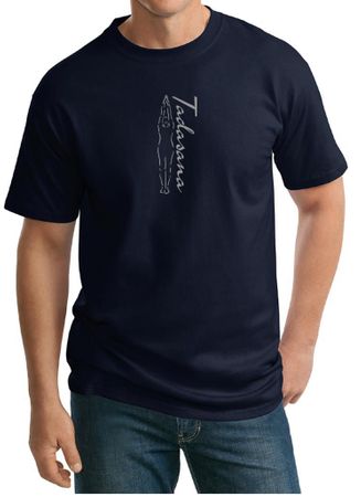 Mens Yoga T-shirt Tadasana Mountain Pose Tall Shirt