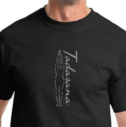 Mens Yoga T-shirt Tadasana Mountain Pose Tee