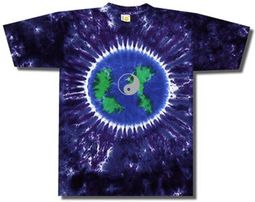 Mens Yoga T-shirt Yin Yang Small Print Earth Tie Dye Tee Shirt Mens Yoga T-shirt Yin Yang Small Print Earth Tie Dye Tee Shirt