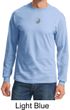 Mens Yoga T-shirt Yin Yang Small Print Meditation Long Sleeve Shirt