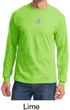 Mens Yoga T-shirt Yin Yang Small Print Meditation Long Sleeve Shirt